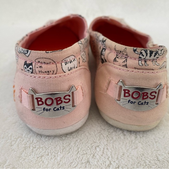 Skechers BOBS Pink Quote Me Cats Slip-OnWomen's size 6 - Picture 4 of 5